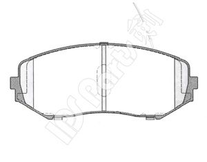 IPS PARTS ibd1883 -  Комплект тормозных колодок, дисковый тормоз